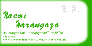 noemi harangozo business card